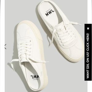 Madewell Sidewalk Sneaker Mules in (Re)sourced Canvas